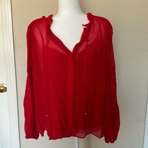 Beautiful red blouse